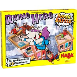 Das Bild von HABA  - Rhino Hero-Super Battle, 3D-Stapelspiel