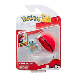 Das Bild von Pokemon PKW3143 Pokémon Clip'n'Go Poké Balls-Schiggy & Pokéball