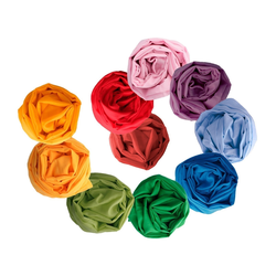 The image of HANS NATUR Spieltücher im 10er Set, 115 x 105 cm, Herbstfarben