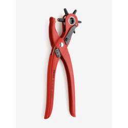 The image of Knipex Revolverlochzange pulverbeschichtet rot 220 mm | toom Baumarkt