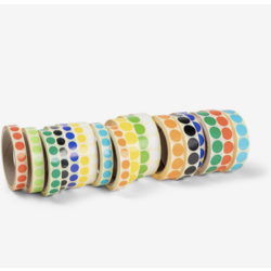 The image of Klebepunkte Papier farbig, Großrolle