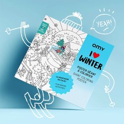 The image of Riesenposter zum ausmalen "I love Winter"  | OMY — tinyday